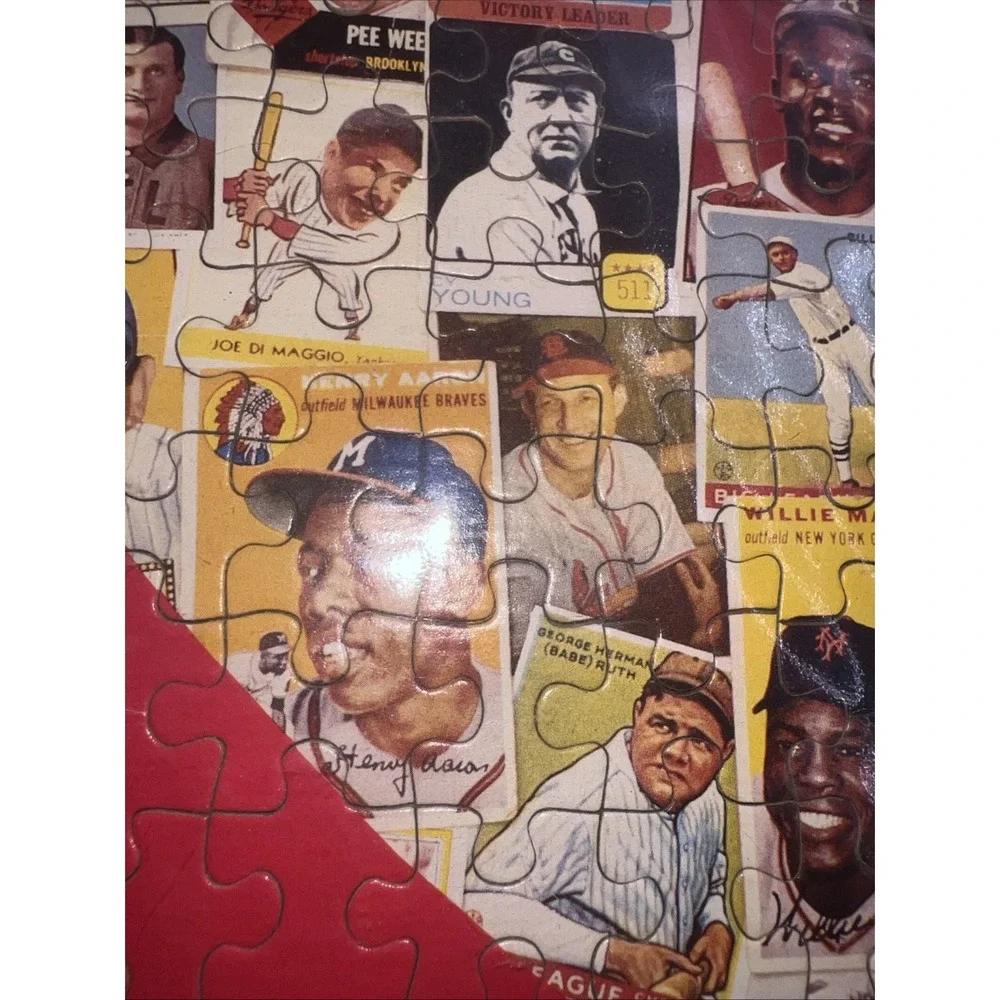 Vintage 1970s Sports Illustrated Classic Baseball Trading‎ Cards Puzzle Framed